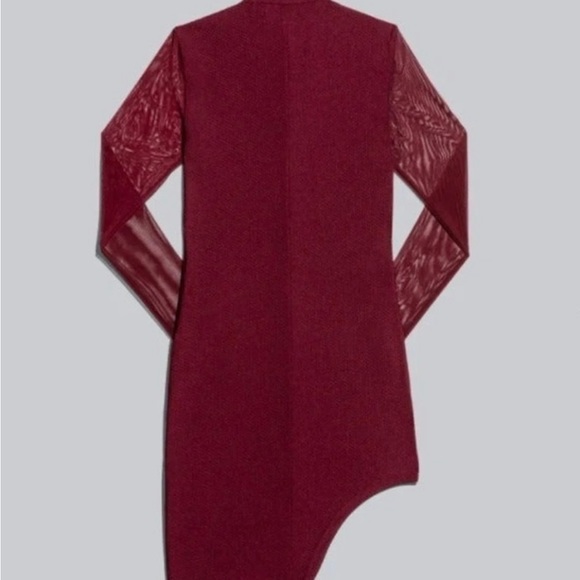 Ivy park long sleeve burgundy dress - Picture 4 of 5